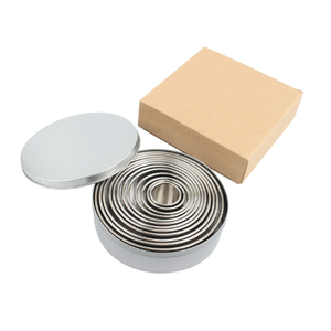 Cortadores de Galletas Redondos de Acero Inoxidable, Anillos Metálicos para Hornear, Moldes para Cortar Masa de Pastelería y Galletas - Product Image 1