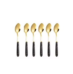 Serving Use Metal Coffee Tea Spoon Stainless Steel Sugar Stirring Spoon Dessert Cutlery Dining Table - Product Image 1