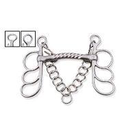 Professional Horse Driving Bit – Mullen Mouth 3 Ring Design German Steel <b>Equestrian</b> Carriage Bit - Product Image 3