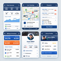 Application mobile avancée de gestion de flotte, de dispatching et de facturation avec automatisation intelligente et évolutions d'entreprise – Compatible Stock MAC