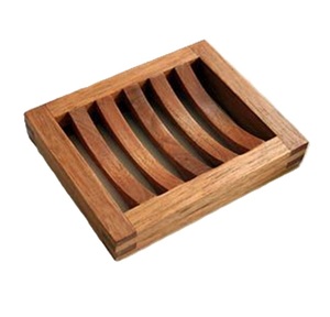 Wooden Handicraft High Quality Natural Teak Vintage Wooden Biodegradable Soap Tray Storage Rack Soap - Product Image 1