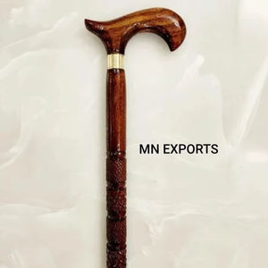 ไม้เท้าเดินทำจากไม้ธรรมชาติคุณภาพสูงสำหรับผู้สูงอายุ โดย MN EXPORTS - Product Image 1