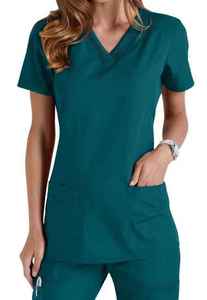 Uniforme Médico para Mujer, Traje Quirúrgico Moderno con Cuello y Mangas, Ropa de Trabajo Cómoda para Doctoras, Profesional - Product Image 6