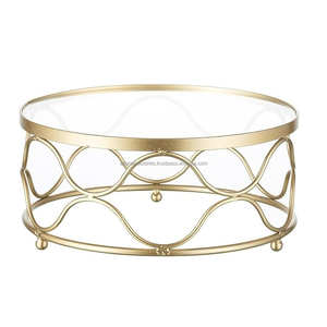 Soporte de pastel de 3 niveles de Metal de Color dorado recientemente desarrollado para bodas Diseño elegante duradero para pasteles Cupcakes de Azora Industries - Product Image 5