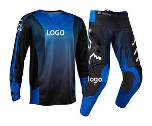 Conjunto de Jersey y Pantalones de Motocross Personalizados, Transpirables, 100% Poliéster, de Secado Rápido, para Ciclismo de Montaña, con Impresión de Logotipo Frontal, Venta al Por Mayor - Product Image 5