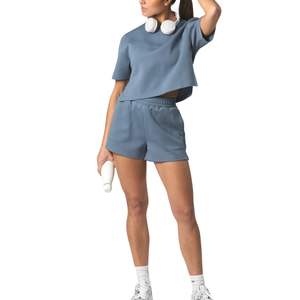 Conjunto Casual de Verano para Mujer, Camiseta y Pantalones Cortos, Conjunto de Dos Piezas Cómodo, Suave y Transpirable para Uso Diario - Product Image 3