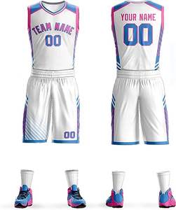 Uniformes de Baloncesto Personalizados con Pantalones Cortos, Secado Rápido, 100% Poliéster, Transpirables, Ecológicos, Nuevos - Product Image 2