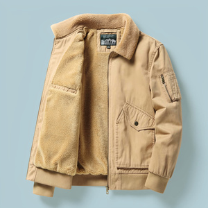 Nouvelle veste varsity d'hiver pour homme, coupe-vent, écologique, en tissu tissé uni, grande taille, décontractée, chaude, pour le camping, vente en gros - Product Image 4