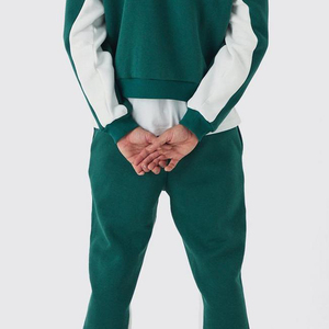 Mens Winter Zipper Tracksuit 100 percent Cotton Breathable Quick Dry Hooded Collar Solid Pattern Midweight Fashion Street Set - Product Image 5