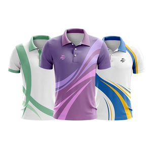 เสื้อโปโลพิมพ์ลายเต็มตัว โพลีเอสเตอร์ แห้งเร็ว ปักโลโก้ตามสั่ง เสื้อยืดเทนนิส กอล์ฟ เสื้อโปโลเจอร์ซีย์ชาย - Product Image 3