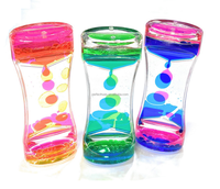 Minuteur à mouvement liquide en acrylique coloré de luxe, outil d'apprentissage sensoriel pour l'autisme, anti-stress, 13,7 cm