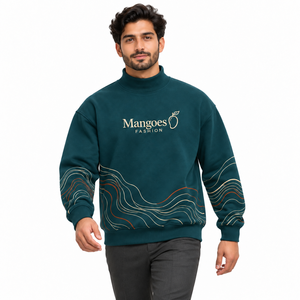 Sudadera Oversize de Cuello Alto de Secado Rápido 100% Algodón Felpa para Mujer, Estilo Urbano con Bordado Personalizable, Ecológica para Invierno - Product Image 5