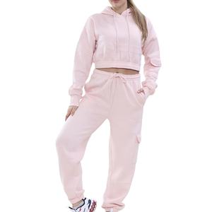 Vêtements de sport personnalisés pour l'hiver Survêtements en velours pour filles Sweatshirts en velours pour femmes Survêtements OEM Velvet Sweatsuit 2026 - Product Image 5