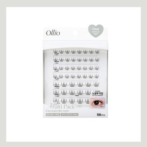 Extensions de cils en faux vison Ollio sans colle, multi-pack transparent, fabriqué en Corée, extensions de cils colorées - Product Image 3