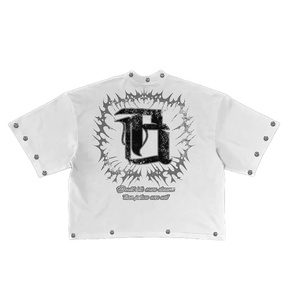 Offre Spéciale unisexe personnalisé Vintage surdimensionné Boxy t-shirt 100% coton respirant sérigraphie graphique t-shirts grande taille à manches courtes - Product Image 3