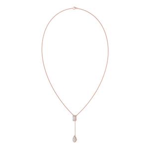 Collar de Lujo de Oro Rosa de 9K con Diamantes Cultivados en Laboratorio y Esmeraldas, 2.01 CTW, Joyería Fina, Elegante Colección de Regalos para Bodas - Product Image 5