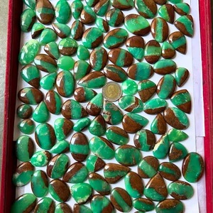 Cabochoanes de Piedra de Crisoprasa Verde Bio de Alta Calidad Grado AAA, Gemas Naturales Sueltas de Formas Mixtas - Product Image 4