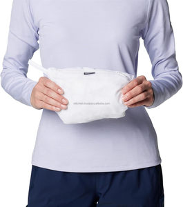 Veste coupe-vent unisexe bordeaux à capuche avec fermeture éclair, légère en polyester, décontractée, pour le printemps, coupe classique - Product Image 6