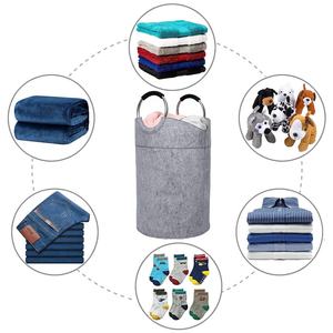 Gabinetes de <span class=keywords><strong>baño</strong></span> personalizados en <span class=keywords><strong>cesta</strong></span> de almacenamiento cestas de <span class=keywords><strong>ropa</strong></span> <span class=keywords><strong>sucia</strong></span> <span class=keywords><strong>cesta</strong></span> de lavandería de fieltro plegable - Product Image 2