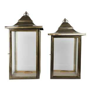 <b>Brass</b> <b>Lantern</b> Decorative Candle Holder Indoor Outdoor Home Decoration Durable Metal <b>Lantern</b> with Intricate Design - Product Image 4