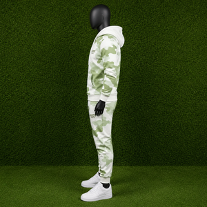 Conjunto Deportivo de Camuflaje para Hombre, Dos Piezas, Sudadera con Capucha de Felpa, Pantalones Jogger, Corte Ajustado, para Gimnasio y Deportes - Product Image 4
