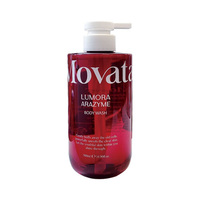 [auracosmetics] Movata Lumora Arazyme Gel de Ducha Exfoliante Suave para la Piel 500ml, Limpiador Hidratante Líquido Herbal