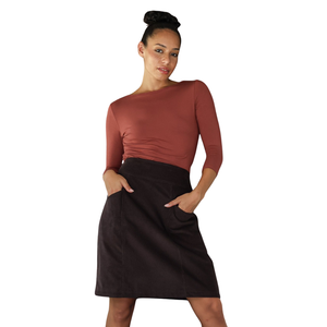 Falda midi estampada para mujer con tela transpirable de verano - Product Image 3