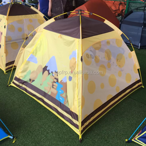 Tente de jeu pour bébé intérieure/extérieure, maisonnette automatique avec poteaux en fibre de verre, imperméable, respirante, confortable, 145x145x110cm, 6-36 mois - Product Image 6