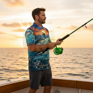 Camiseta de Pesca de Manga Corta, Ajustada, de Secado Rápido y Alta Calidad, Protección Solar UPF 50+, para Hombre - Product Image 5