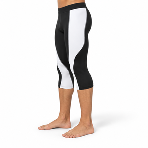 Men <b>Capri</b> <b>Legging</b> Offers Lightweight Construction Reliable Flexibility And Comfortable Support For Running And Fitness Sessions - Product Image 4