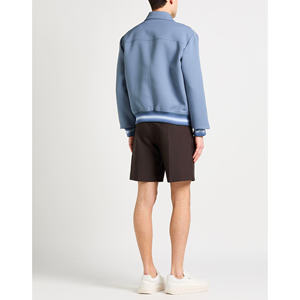 Chaqueta Varsity de Invierno de Alta Calidad, 100% Algodón, Forro de Lana, Cuello Alto, Cremallera Frontal, Bolsillo de Parche, Bordado, Ecológica - Product Image 4