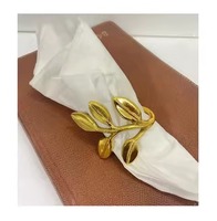 Ensemble d'anneaux de serviette élégants pour la salle à manger, en acier inoxydable, collection hôtelière