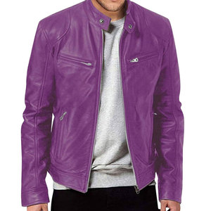 Vestes en cuir tendance pour hommes, tenue confortable et look décontracté pour la rue, utilisation quotidienne, vestes d'hiver - Product Image 1