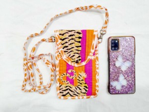 Bolso Bandolera de Algodón con Estampado de Tigre, Cierre de Solapa, Mini Bolso Portátil para Mujer, Uso Diario Informal - Product Image 1