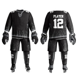 Uniformes de Hockey sobre Hielo para Hombre, Último Diseño, Mejor Venta, Logotipo Personalizado, Ropa Deportiva Ligera, Kits de Uniformes de Hockey sobre Hielo - Product Image 1