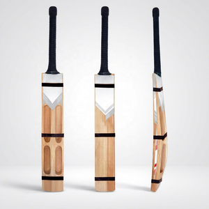 NAQQASH SPORTS Bate de Cricket de Madera de Sauce, Grosor Personalizado, Duradero, Ligero, Diseño Ambidiestro, Calidad Profesional - Product Image 1