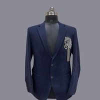 Sherwani Classique pour Homme à Revers Cranté, Motif Cheval Argenté, Tissu Premium Infroissable, Vêtement Traditionnel Festif pour Mariage