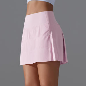 2026 Luxury Breathable Active Wear for Women Custom Logo Tennis Dress Short <b>Skirt</b> Strapless Spandex/Cotton OEM - Product Image 1