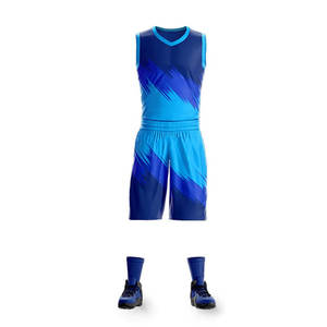 Uniforme de basketball 100 % polyester, design OEM, unisexe, grandes tailles, avec impression personnalisée par transfert thermique, respirant - Product Image 6
