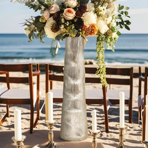 Pot de fleur en fer exclusif Vase de table Design côtier artistique Festivals traditionnels Vase de sol Design côtier unique pour les mariages - Product Image 2