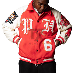 Pakistan Manufacture Custom Made Higher Quality Letterman <b>Jacket</b> Best Quality Fabric Wool And <b>Leather</b> OEM Service Latest Design - Product Image 1