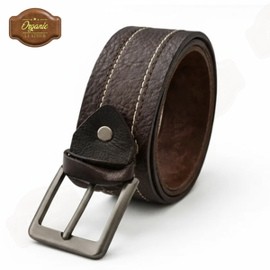 Ceinture en cuir de vachette véritable OEM de qualité supérieure avec boucle en alliage et acier – Ceinture décontractée et professionnelle réglable, vente directe d'usine en gros - Product Image 3