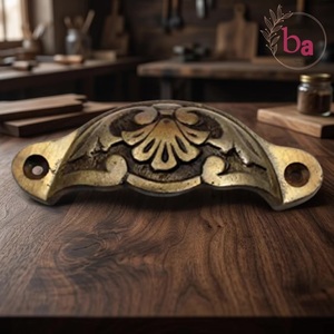 Vintage <b>Ceramic</b> Cast Iron Brass Industrial Design Pulls Drawer Cabinet Handle <b>Knobs</b> for Dresser Kitchen Wardrobe Use - Product Image 1