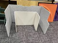 Divisions de bureau acoustiques en feutre PET, insonorisantes, 100% fibres de polyester recyclées, écran de confidentialité acoustique pour bureau