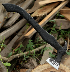 Handcrafted Industrial Grade Carbon Steel Camp Hatchet <b>Wooden</b> Handle | Survival Use Firewood Splitting | Custom OEM Manufacturer - Product Image 2