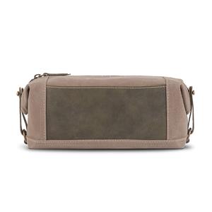Bolsa de Aseo de Lona y Cuero para Hombre, Impermeable, Organizador de Viaje, Neceser Cosmético, Bolsa de Almacenamiento Grande LCTB-0009 - Product Image 1