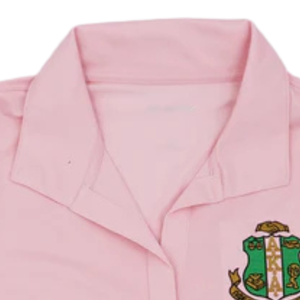 Polo Deportivo AKA para Mujer, Color Rosa, en Micropique, con Bordado, para Golf - Product Image 5