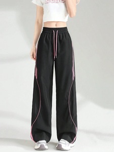 New Style Women's Plus Size <b>Cargo</b> Pants Polyester/Cotton Anti-Wrinkle Quick Dry Breathable Drawstring Waist Casual Pants - Product Image 4