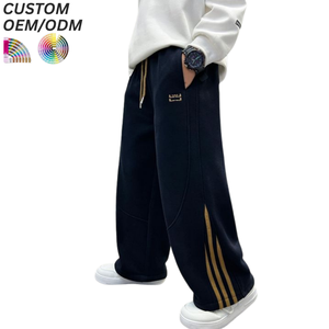 Pantalon en coton imprimé respirant et infroissable pour hommes grandes tailles, coupe décontractée pour le bureau, avec support OEM/ODM pour logo personnalisé - Product Image 5