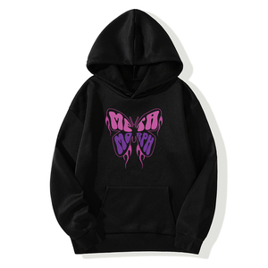 Women's Breathable Winter/Spring Long Sleeve Knitted Hoodie 100% <b>Polyester</b> 220g Front Logo High Quality Top Coat - Product Image 2